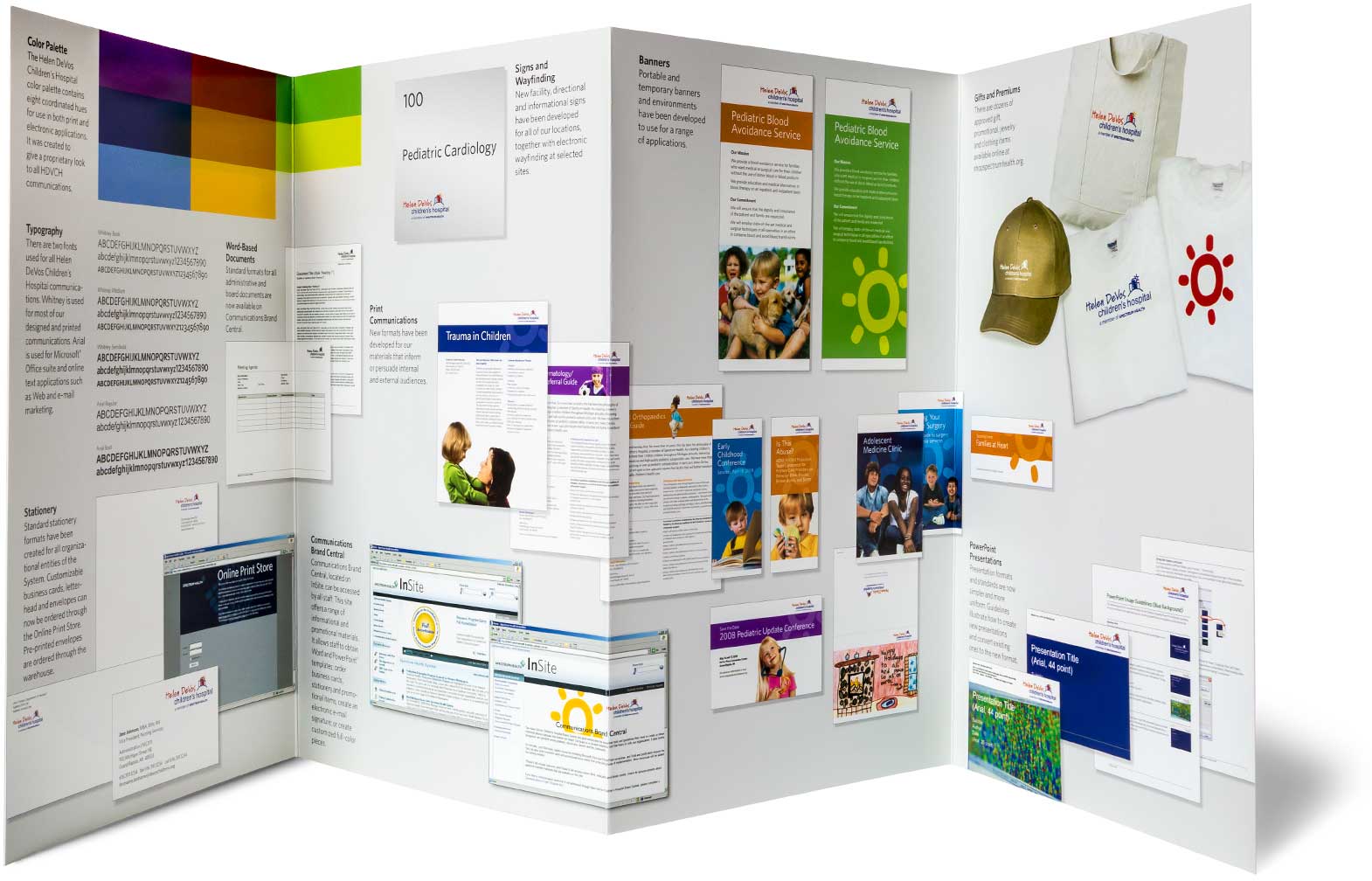 helen-devos-childrens-hospital_brand-brochure_b.jpg Art Direction by: Bart Crosby, Crosby Associates